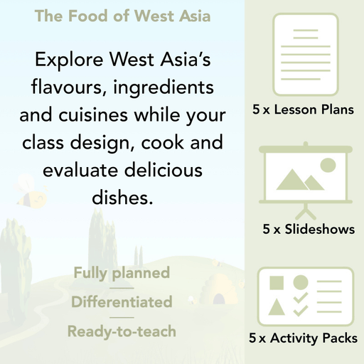 PlanBee The Food of West Asia KS2 DT lessons | PlanBee