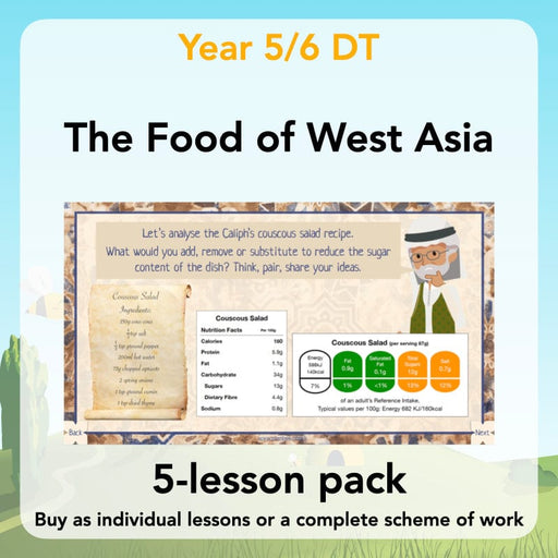 PlanBee The Food of West Asia KS2 DT lessons | PlanBee