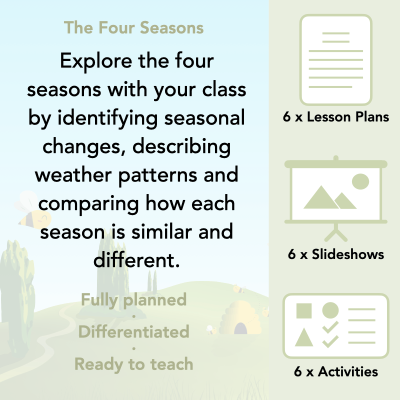 PlanBee The Four Seasons KS1 Geography Lesson Pack