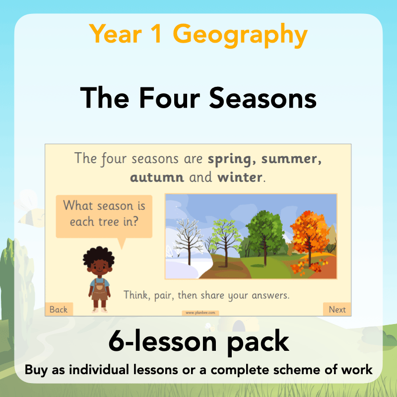 PlanBee The Four Seasons KS1 Geography Lesson Pack