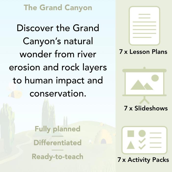 PlanBee The Grand Canyon KS2 Geography Lesson Plans
