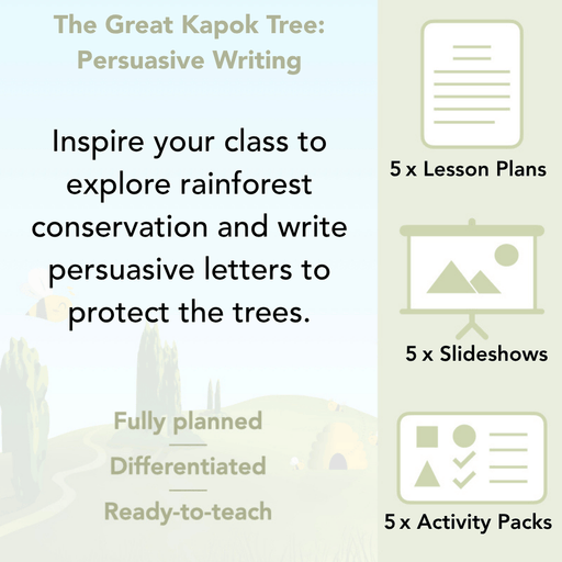 PlanBee The Great Kapok Tree Planning Persuasive Writing by PlanBee