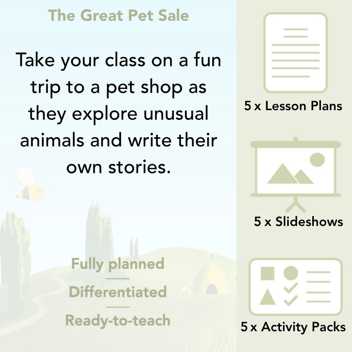 PlanBee The Great Pet Sale Resources KS1 | Year 1 English | PlanBee