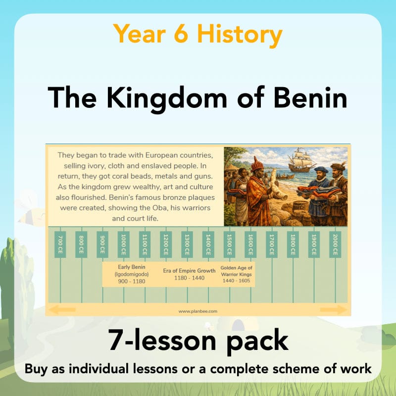 PlanBee The Kingdom of Benin KS2 History Lesson Pack
