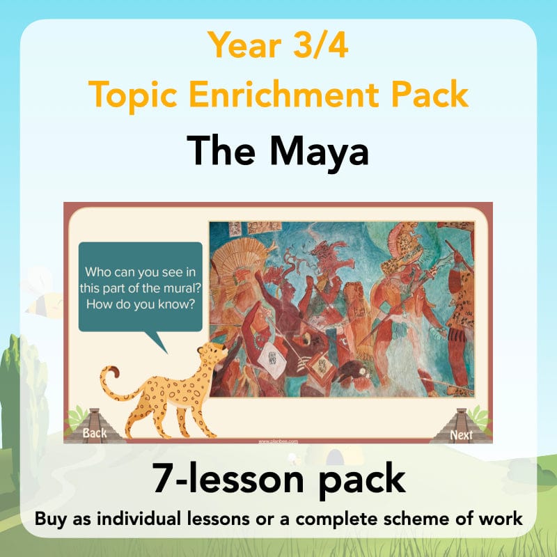 PlanBee The Maya KS2 Topic Enrichment Lesson Pack
