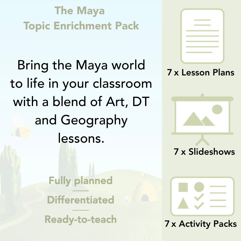 PlanBee The Maya KS2 Topic Enrichment Lesson Pack