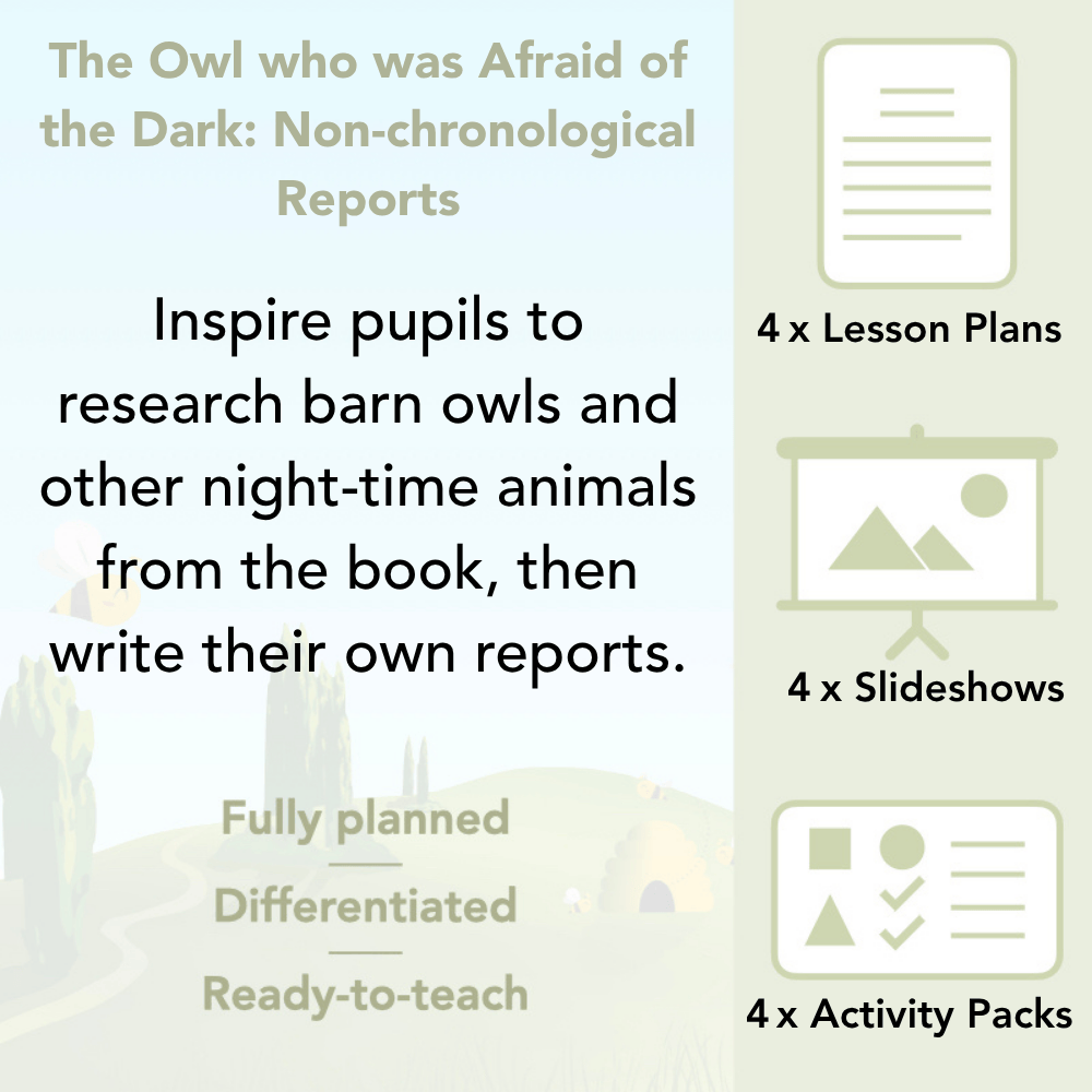 PlanBee The Owl who was Afraid of the Dark | KS2 Non-chronological Reports