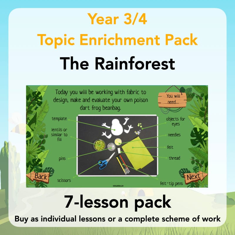 PlanBee The Rainforest Topic KS2 Enrichment Lesson Pack