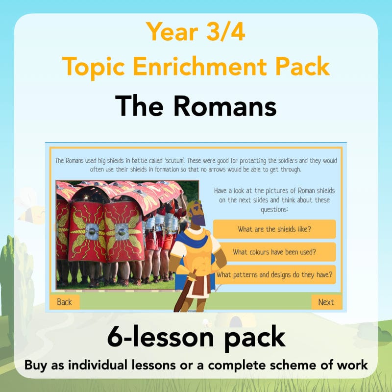 PlanBee The Romans KS2 Topic Enrichment Lesson Pack