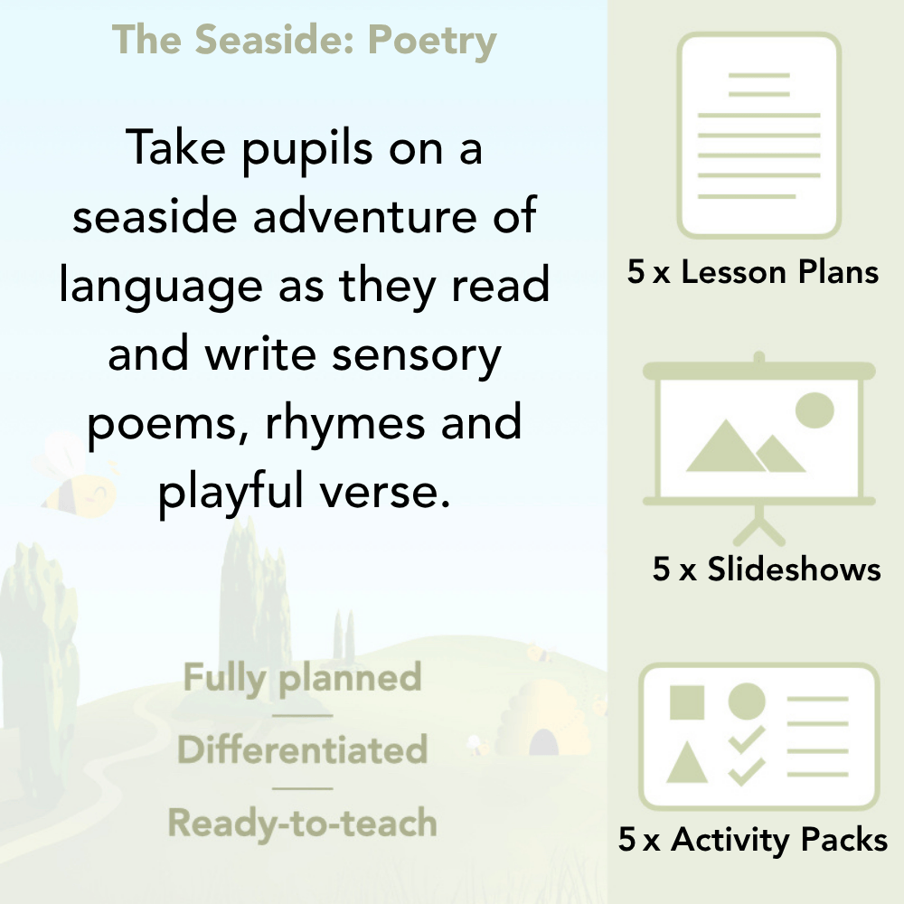 PlanBee Seaside Poetry KS1 | Year 1/2 English Lessons | PlanBee
