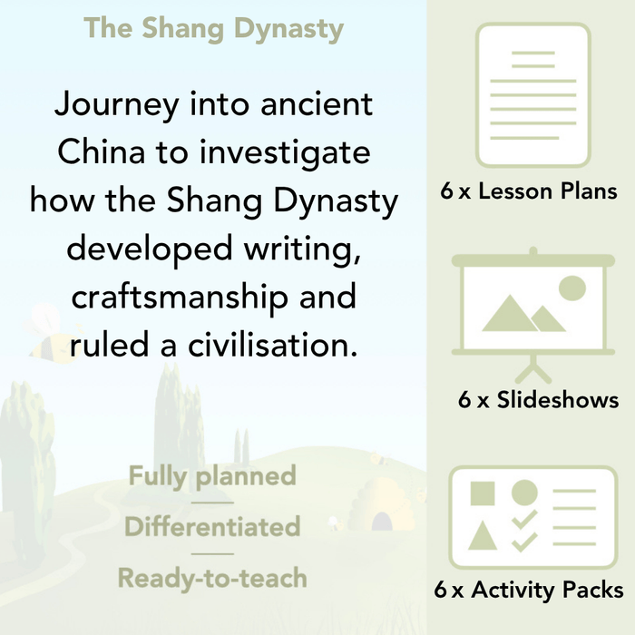 PlanBee Shang Dynasty KS2 Lesson Pack for Year 5 & 6 by PlanBee