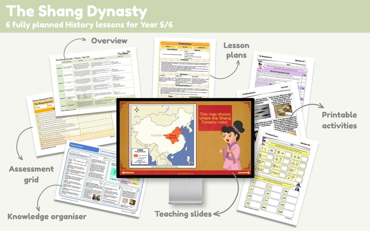 PlanBee Shang Dynasty KS2 | Year 5 & 6 History Lessons & Planning