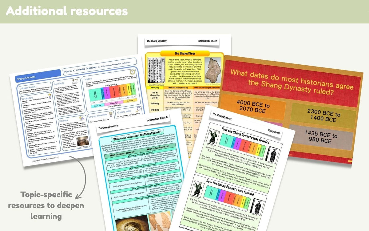 PlanBee Shang Dynasty KS2 | Year 5 & 6 History Lessons & Planning