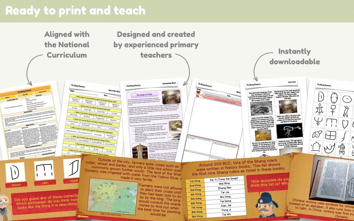 PlanBee Shang Dynasty KS2 | Year 5 & 6 History Lessons & Planning