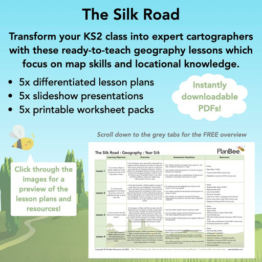 PlanBee The Silk Road KS2 Geography lessons | PlanBee