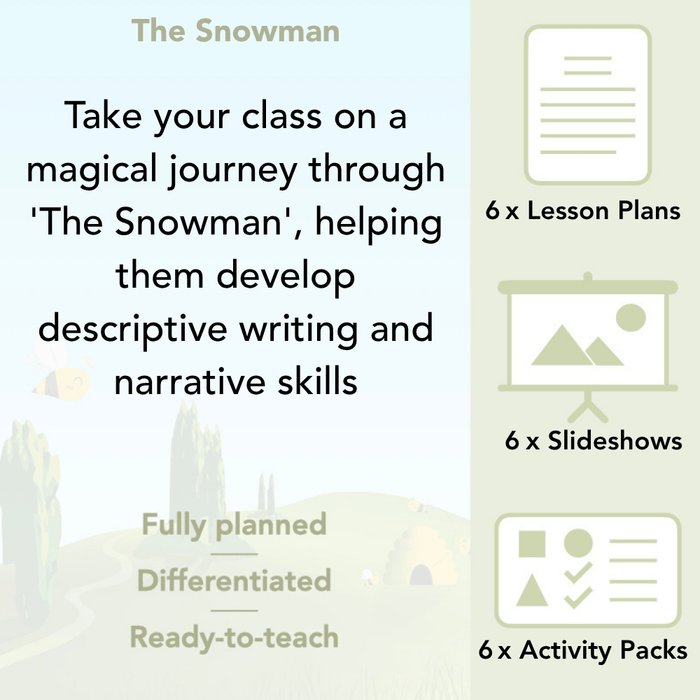 PlanBee The Snowman Activities Year 3 English lessons by PlanBee