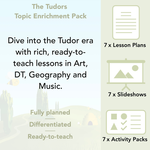 PlanBee The Tudors Topic KS2 Enrichment Lesson Pack