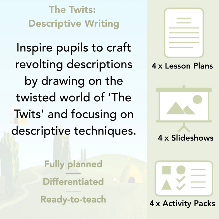 PlanBee The Twits: Descriptive Writing KS2 | Year 4 English Pack