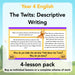 PlanBee The Twits: Descriptive Writing KS2 | Year 4 English Pack