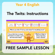 PlanBee The Twits Instructions KS2 | Year 4 English Pack