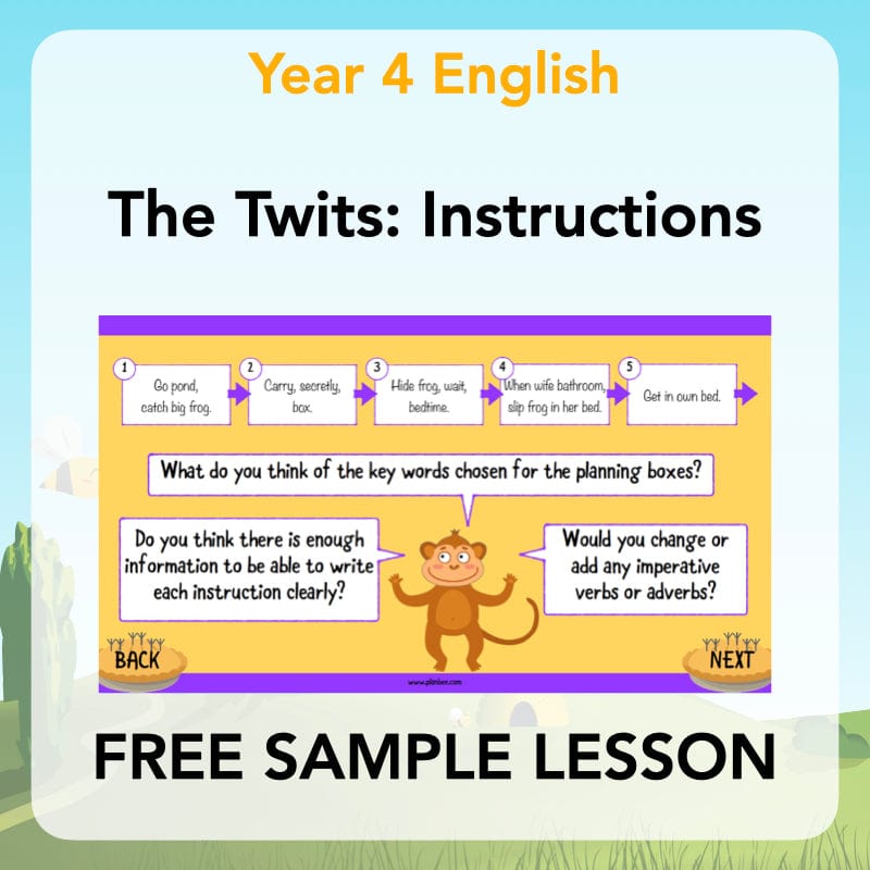 PlanBee The Twits Instructions KS2 | Year 4 English Pack