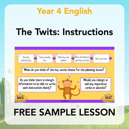 PlanBee The Twits Instructions KS2 | Year 4 English Pack