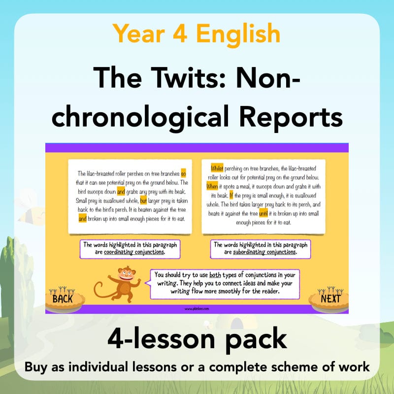 PlanBee The Twits: Non-chronological Reports KS2 | Y4 English Pack