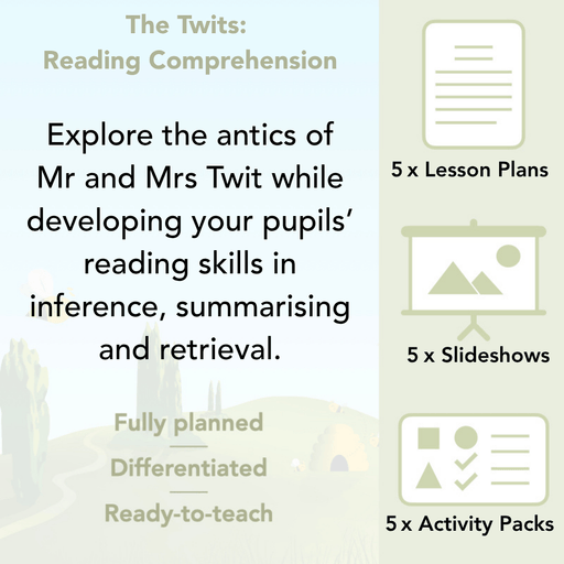 PlanBee The Twits Reading Comprehension KS2 | Year 4 English Pack