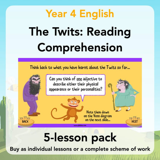 PlanBee The Twits Reading Comprehension KS2 | Year 4 English Pack