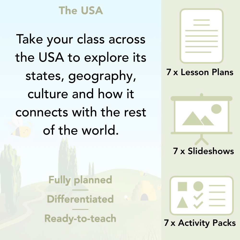 PlanBee The USA KS2 USA Geography lessons for Year 3 & Year 4