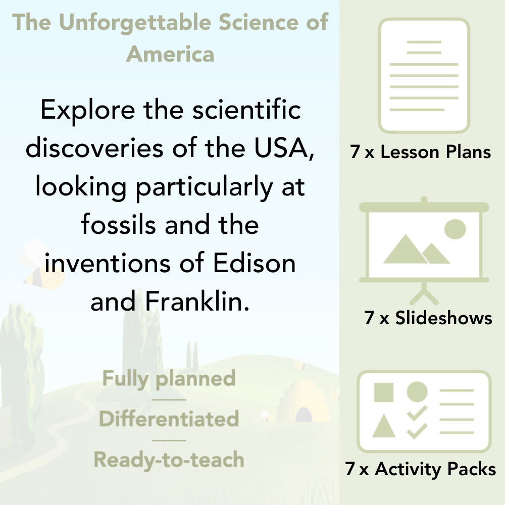 PlanBee The Unforgettable Science of America: KS2 Science Planning