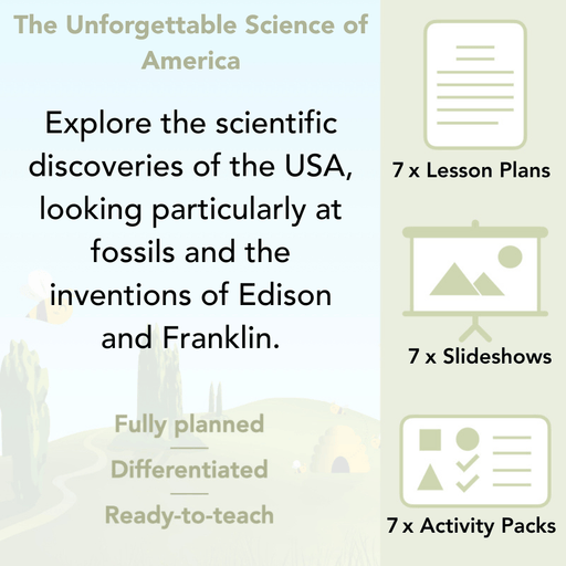 PlanBee The Unforgettable Science of America: KS2 Science Planning