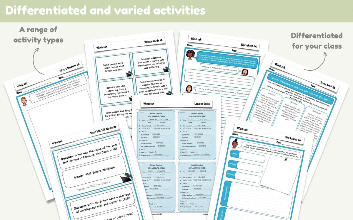 PlanBee Windrush KS2 | Year 3 & 4 History Lessons & Planning