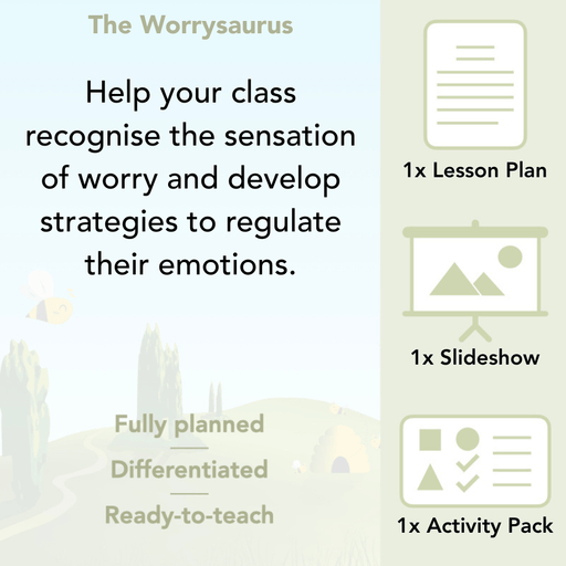 PlanBee The Worrysaurus KS1 PSHE Lesson Pack