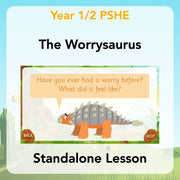 PlanBee The Worrysaurus KS1 PSHE Lesson Pack