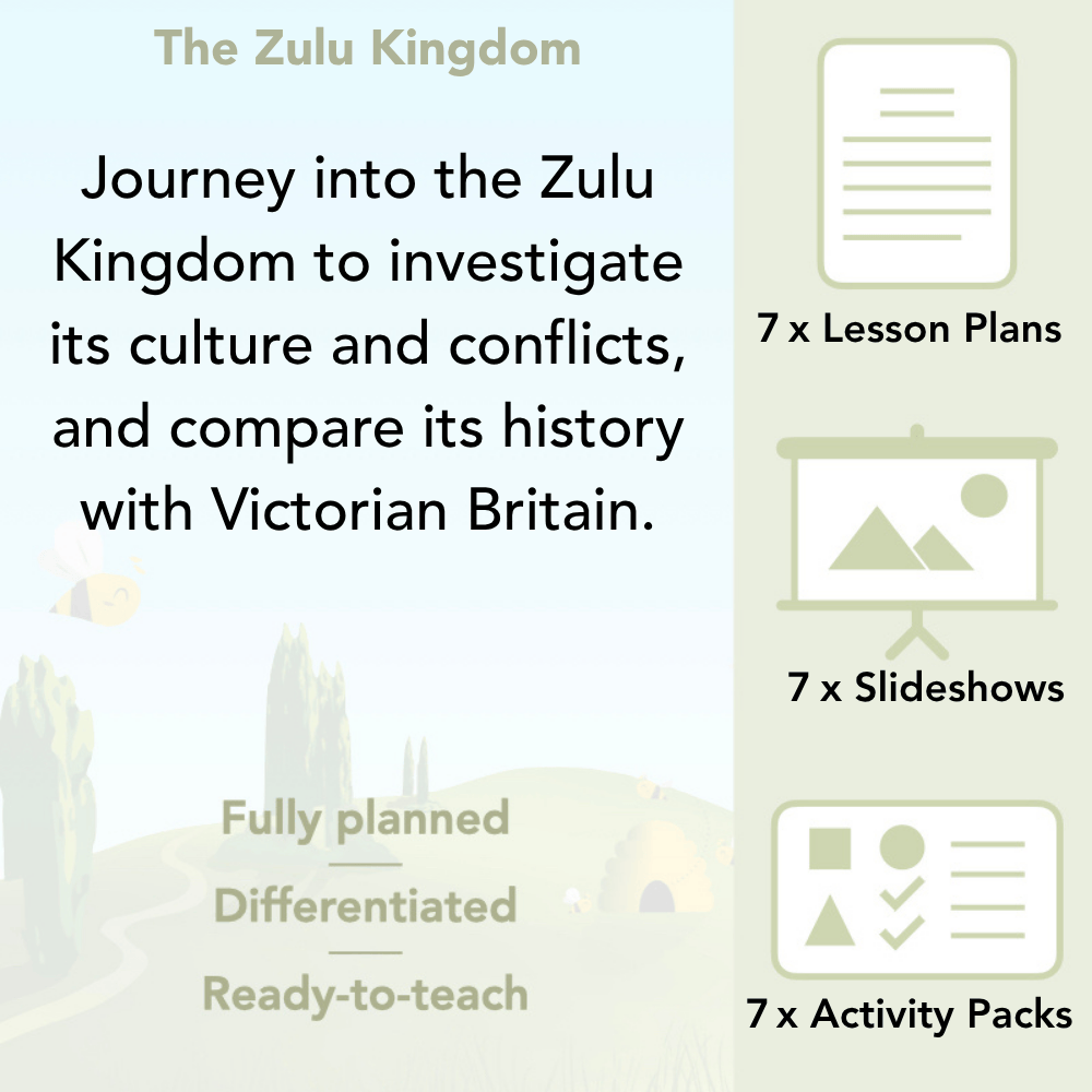 PlanBee The Zulu Kingdom KS2 History Lesson Pack by PlanBee