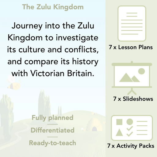 PlanBee The Zulu Kingdom KS2 History Lesson Pack by PlanBee