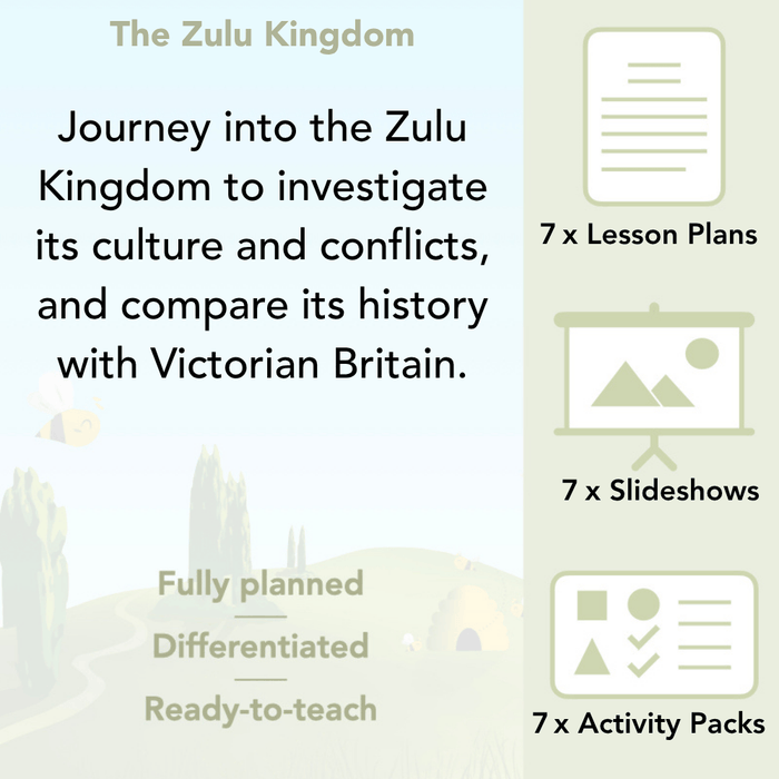 PlanBee The Zulu Kingdom KS2 History Lesson Pack by PlanBee