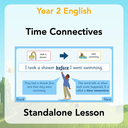 PlanBee Time Connectives KS1 - PlanBee English Lesson