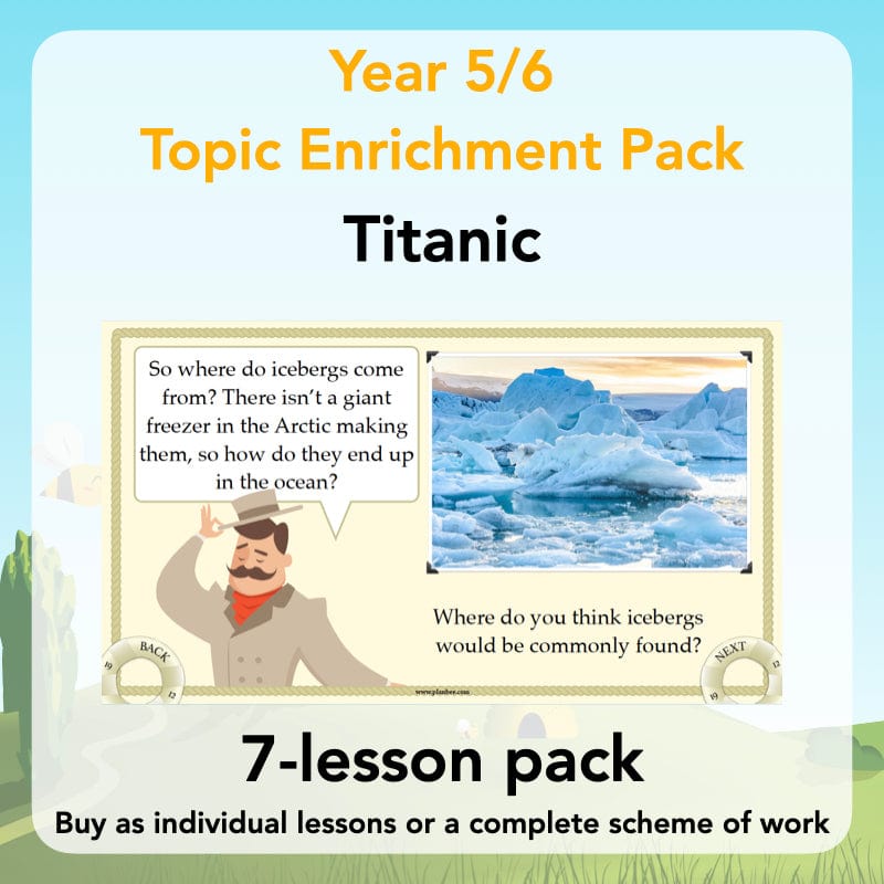 PlanBee Titanic Topic KS2 Enrichment Lesson Pack