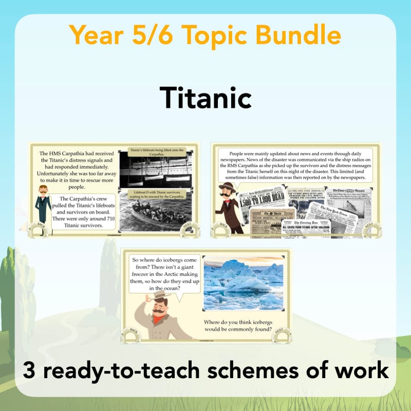 PlanBee KS2 Titanic Topic Bundle