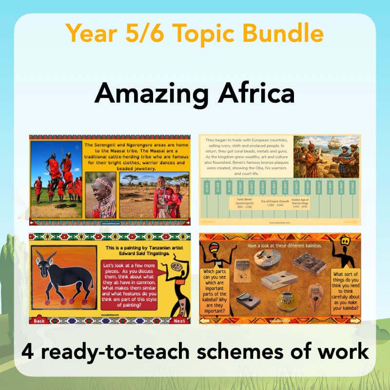 PlanBee Amazing Africa KS2 Topic for Year 5 & Year 6 