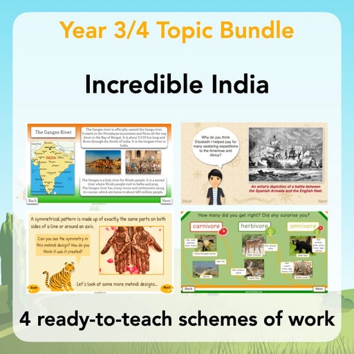 PlanBee Incredible India Topic Planning KS2 Lessons by PlanBee