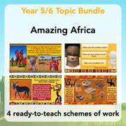PlanBee Amazing Africa KS2 Topic for Year 5 & Year 6 