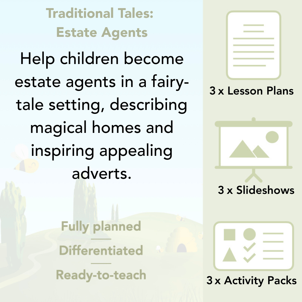 PlanBee FREE Mini-scheme | Traditional Tales: Estate Agents | KS1