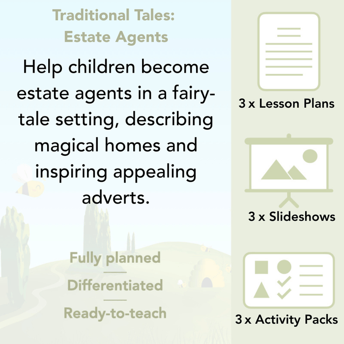 PlanBee FREE Mini-scheme | Traditional Tales: Estate Agents | KS1
