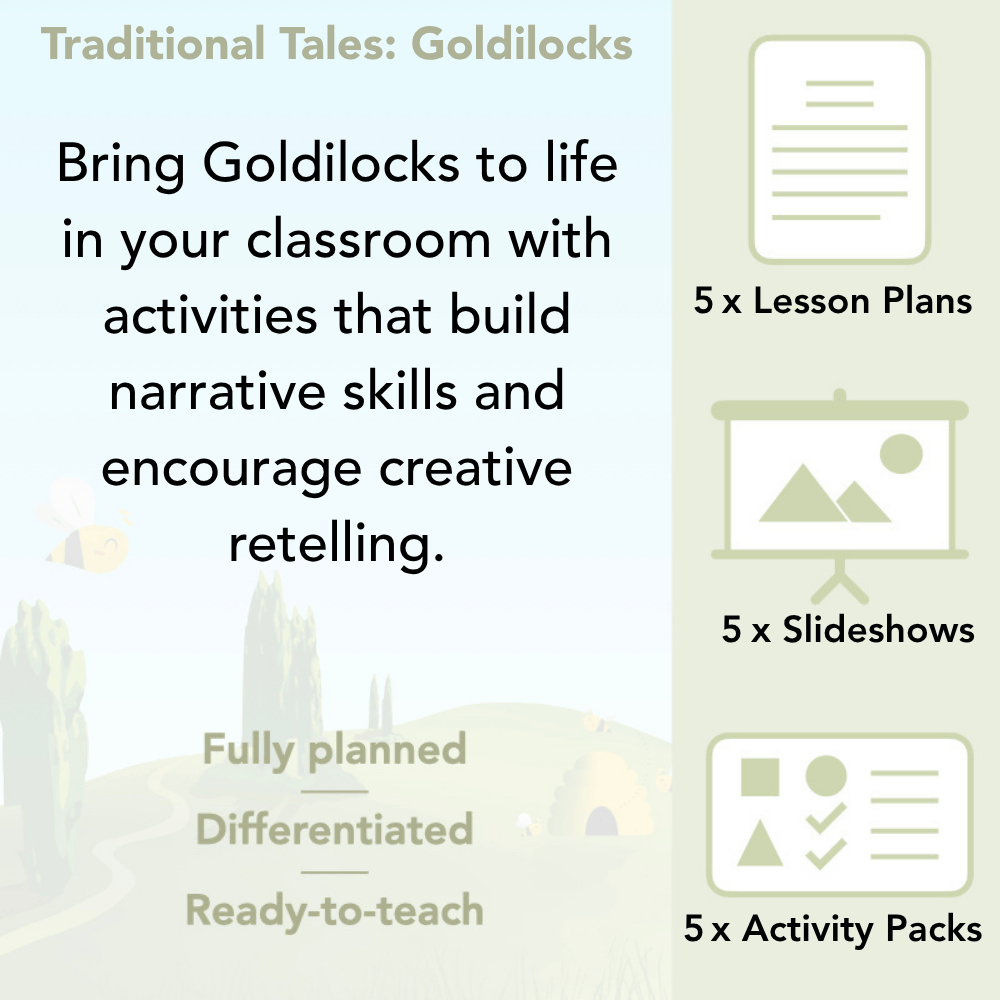 PlanBee Traditional Tales: Goldilocks | KS1 English Pack
