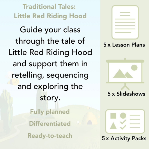 PlanBee Traditional Tales: Little Red Riding Hood | KS1 English Pack