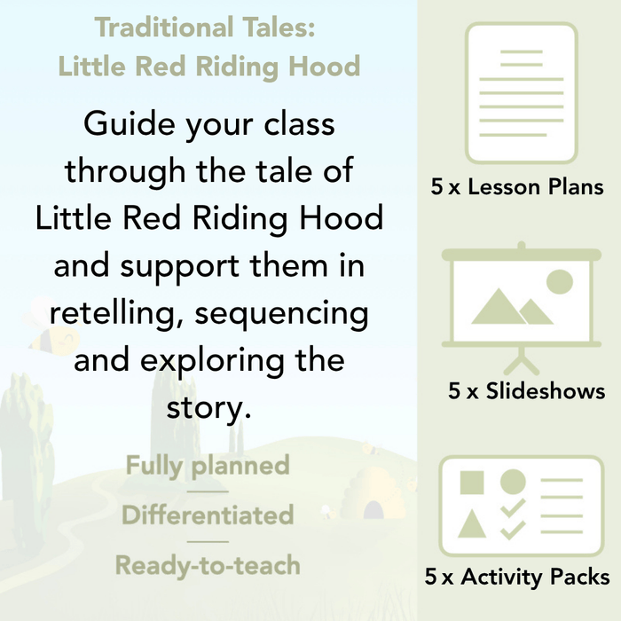 PlanBee Traditional Tales: Little Red Riding Hood | KS1 English Pack
