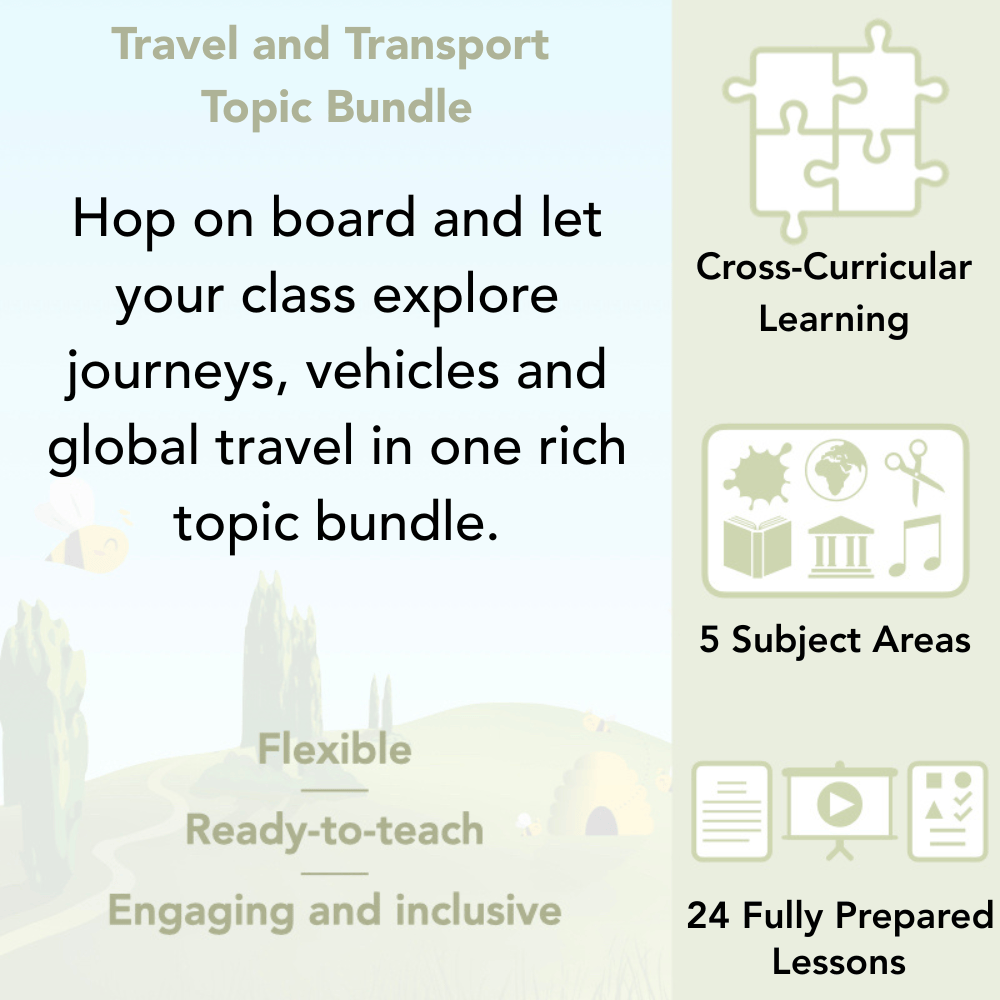 PlanBee Travel and Transport KS1 Topic Bundle